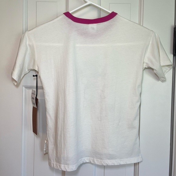 NEW Nordstrom Girls Size 6 Off-White Graphic Tee - Picture 5 of 10
